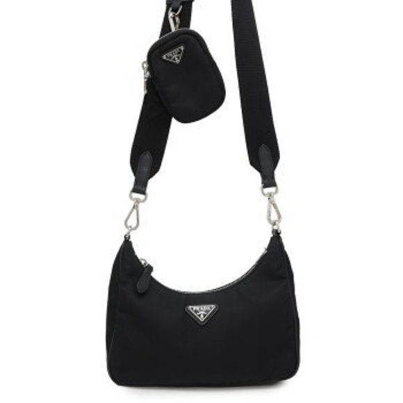 Prada Re Edition Re Nylon Shoulder Bag Black - Picture 1 of 8